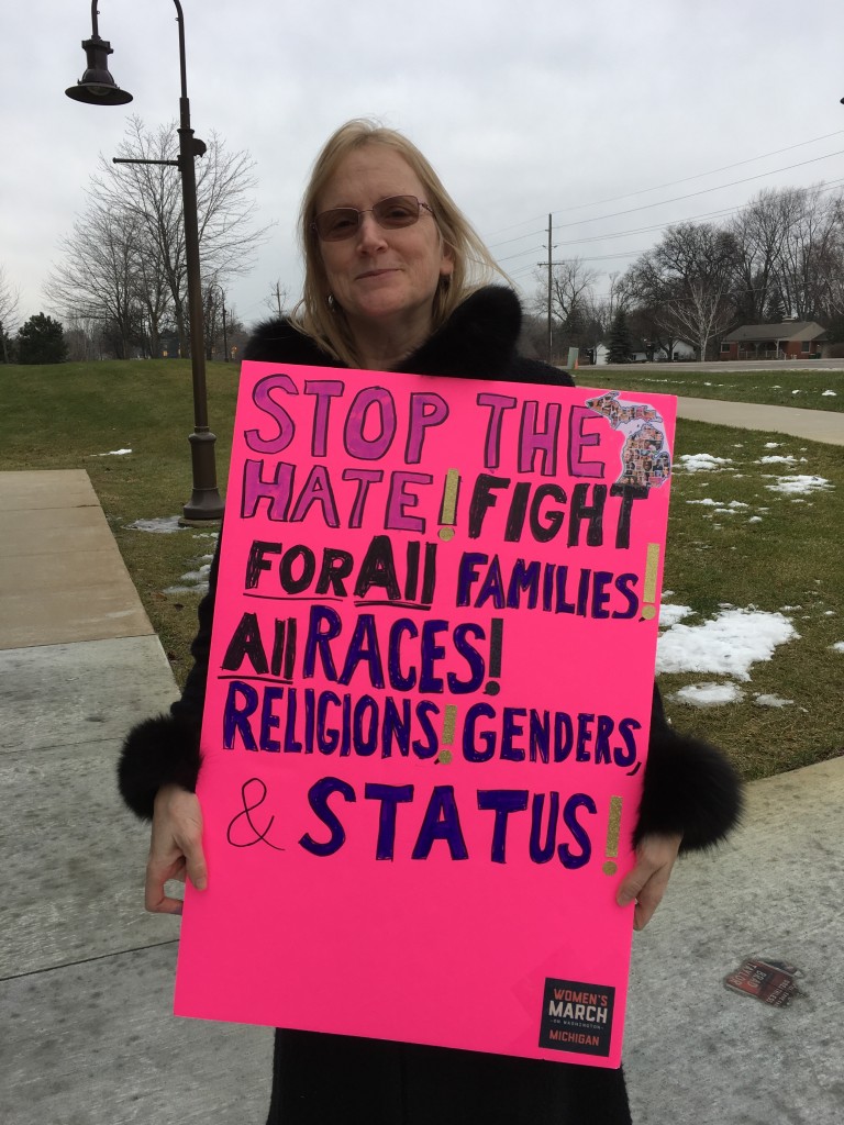 Colleen Crossey at Washington, D.C. march.