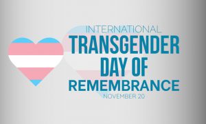 International Transgender Day of Remembrance Concept with Respect and Solidarity observed on November 20.