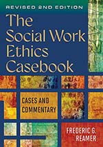 Blue and Gold Multi-Colored Book Cover - The Social Work Ethics Casebook, Revised 2nd Edition